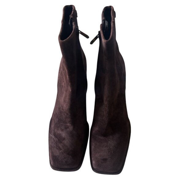 Sam Edelman Irie Square Toe Ankle Bootie Cafe Noir, size 8 - Picture 2 of 7